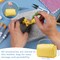 74 Needle Felting Tools, Needle Felting Kit with Hand Carders Wooden Wool Carders Needle Felting with Needle Leather Finger Protector for DIY Felting Wool Projects